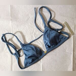 BNWT - Gooseberry - (Size XS) Seaside So Chic Triangle Blue Lagoon Bikini Top